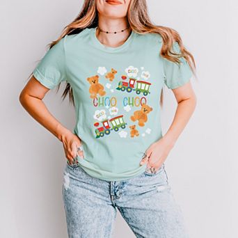 Teddy Bears and Choo Choo Trains - Short Sleeve Tee