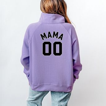 Mama Jersey Heart - Womens Quarter Zip Fleece