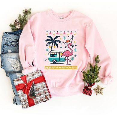 Ugly Sweater Flamingo - Women's Sweatshirt