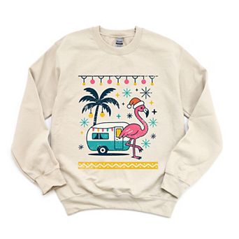 Ugly Sweater Flamingo - Women's Sweatshirt
