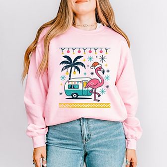 Ugly Sweater Flamingo - Women's Sweatshirt