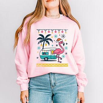 Ugly Sweater Flamingo - Women's Sweatshirt