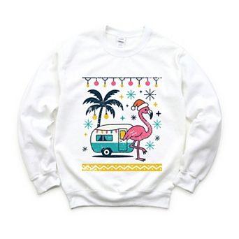 Ugly Sweater Flamingo - Women's Sweatshirt