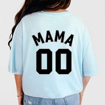 Mama Jersey Heart - Womens Garment Dyed Tee