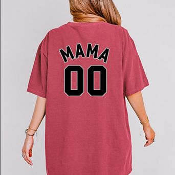 Mama Jersey Heart - Womens Garment Dyed Tee