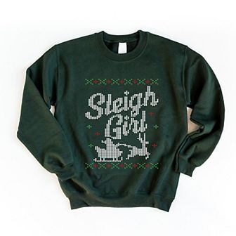 Ugly Sweater Sleigh Girl - Women's Graphic Sweatshirt