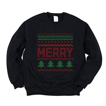Ugly Sweater Merry - Women's Graphic Sweatshirt