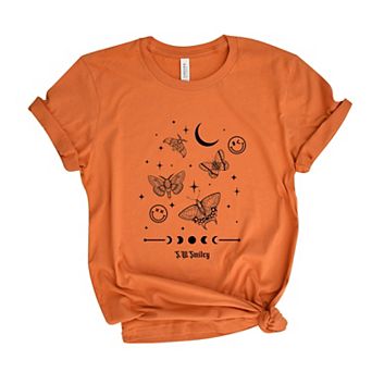 S.W.Smiley Witchy Moth - Women's Short Sleeve Graphic T-Shirt