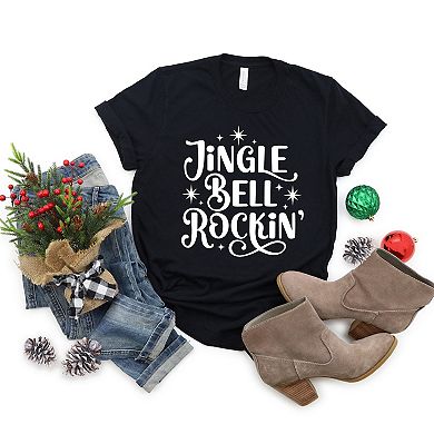 Jingle Bell Rockin' Sparkle - Womens Short Sleeve Tee