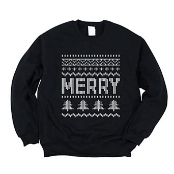 Ugly Sweater Merry - Women's Graphic Sweatshirt