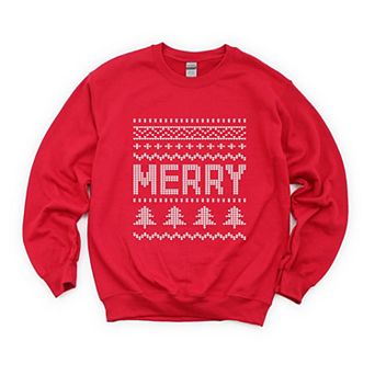 Ugly Sweater Merry - Women's Graphic Sweatshirt