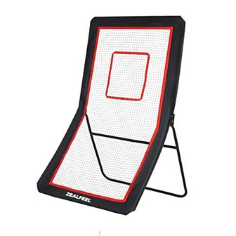 Lacrosse Rebounder 4x7FT with 5 Angles, Target Strip & Net for Lax, Soccer, Baseball Practice