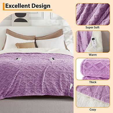 Garvee Ultra-Soft Flannel Dual-Zone Electric Blanket — 10 Heat Levels & 1-10-H Time Settings