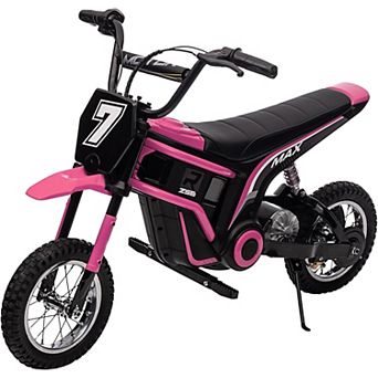 24V Electric Dirt Bike,350W Electric Motorcycle for Kids Ages 8-12