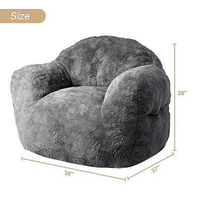 Garvee Plush High-Elasticity Sponge Sofa with Reinforced Backrest & Armrests