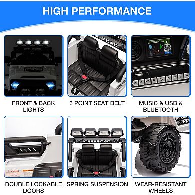 12V Ride On Truck Car, Battery Powered Car with/Remote Control