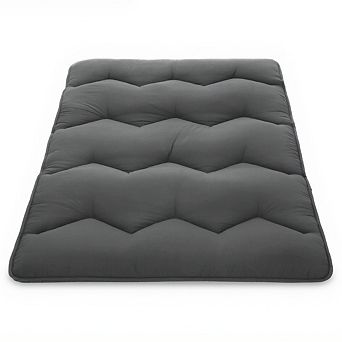 Garvee Solid Color Tatami Mat 5-Layer Foldable Futon Mat for Playrooms Travel & Guest Bed