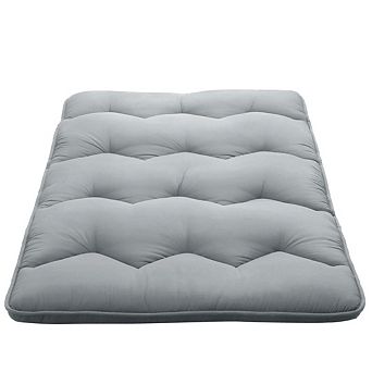 Garvee Solid Color Tatami Mat 5-Layer Foldable Futon Mat for Playrooms Travel & Guest Bed