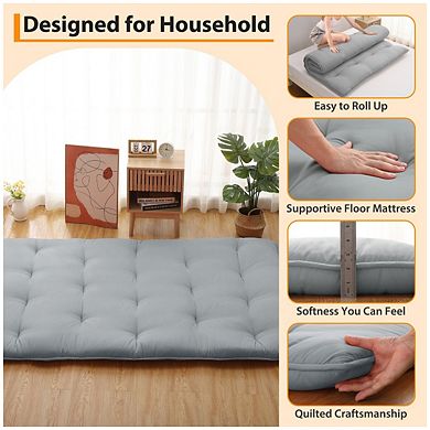 Garvee Solid Tatami Mattress Soft Foldable Futon Mat for Minimalist Comfort & Versatile Living