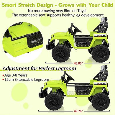 Ride On Toys, Adjustable Car Body, 2 Seater 24V Toddler Car