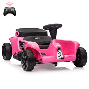 24V 4-Wheel Electric Ride On Car for Kids, 2 Seater w/Dual 120W Motors