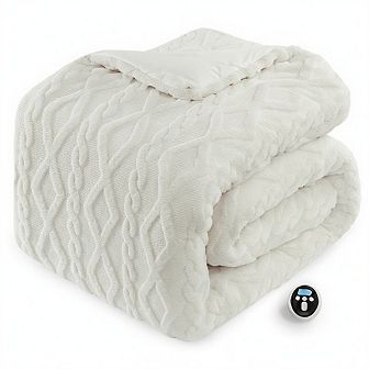 Garvee Soft Electric Blanket-6-Temp Heat Levels 2-10H Timer & Fast Heating with Overheat Protection
