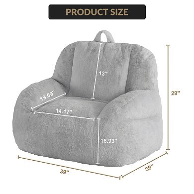 Garvee Plush Sponge Sofa-39*39*29 in Cozy Durable Seating for Living Room Bedroom