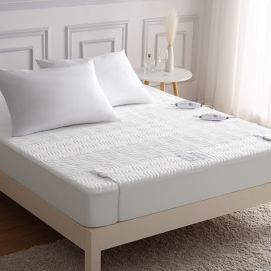 Flannel Electric Blanket 5-Temp Warmth 10H Auto-Off Heat Mattress Pad for Bed