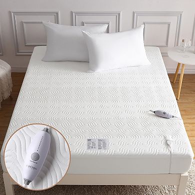 Flannel Electric Blanket 5-Temp Warmth 10H Auto-Off Heat Mattress Pad for Bed