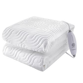 Flannel Electric Blanket 5-Temp Warmth 10H Auto-Off Heat Mattress Pad for Bed