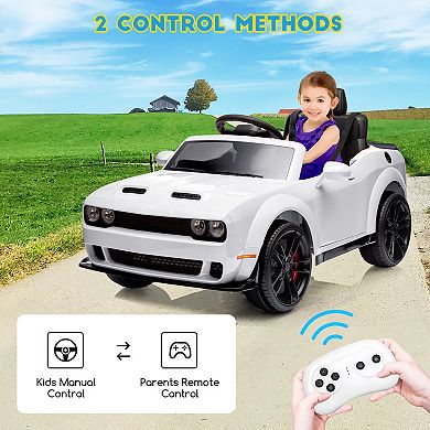 Licensed Dodge Challenger Kids Electric Car 12V Ride On Car