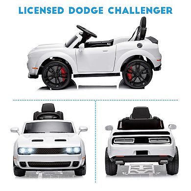 Licensed Dodge Challenger Kids Electric Car 12V Ride On Car