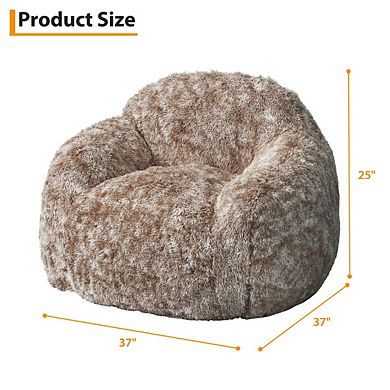 Garvee Fluffy Sponge Sofa Cozy 37*37*25 in- Supportive Seating for Any Room