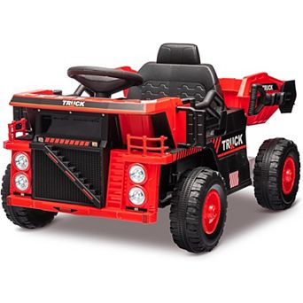 12V Ride On Dump Truck, Remote Control Kids Truck with Bluetooth/MP3