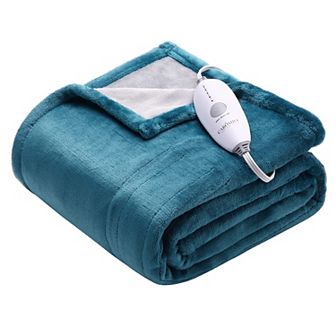 Garvee Dual-Side Comfort Electric Flannel Blanket 5 Heat Settings 10H Auto-Off & Reversible Design