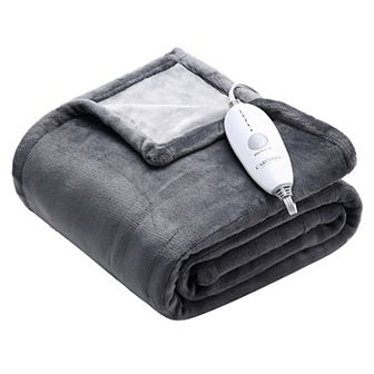 Garvee Dual-Side Comfort Electric Flannel Blanket 5 Heat Settings 10H Auto-Off & Reversible Design
