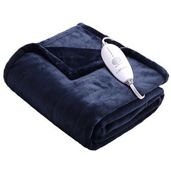 Garvee Dual-Side Comfort Electric Flannel Blanket 5 Heat Settings 10H Auto-Off & Reversible Design