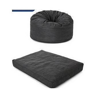 Garvee Convertible Bean Bag Sofa Mattress Dual-Use Fold Out Bed with Removable Washable Cover