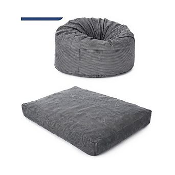 Garvee Convertible Bean Bag Sofa Mattress Dual-Use Fold Out Bed with Removable Washable Cover
