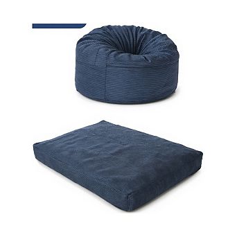 Garvee Convertible Bean Bag Sofa Mattress Dual-Use Fold Out Bed with Removable Washable Cover