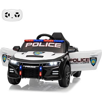 12V Police Ride on Car for Kids, Battery Powered Ride-on Toys Cop Cars