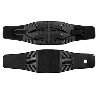 Breathable Back Support Brace Adjustable Lumbar Belt with Springs & Stays for Pain Relief