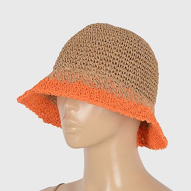 Women's Stylish Ombre Design Crochet Bucket Hat