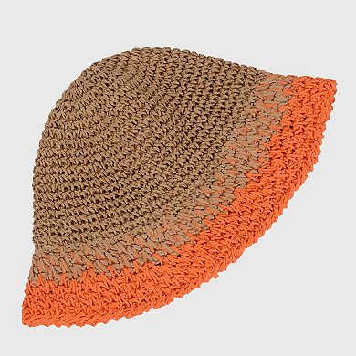 Women's Stylish Ombre Design Crochet Bucket Hat