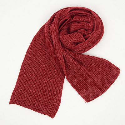 Women's Knitted Hooded Scarf with Versatile Design and Warm Ribbed