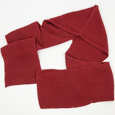 Women's Knitted Hooded Scarf with Versatile Design and Warm Ribbed Texture for Stylish Comfort