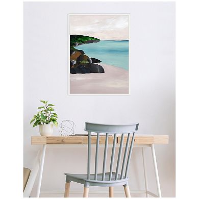 Sylvie Seascape Framed Canvas by Nikita Jariwala