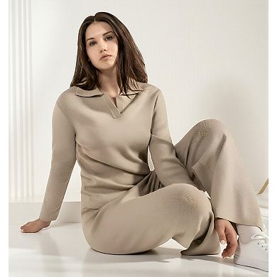 Women’s Knitted Two Piece Loungewear Outfit