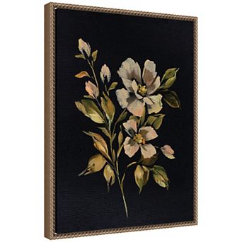 Sylvie Moody Floral 7 Framed Canvas by Annie Quigley