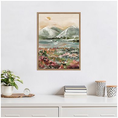 Sylvie Neutral Landscape 03 Framed Canvas by Annie Quigley